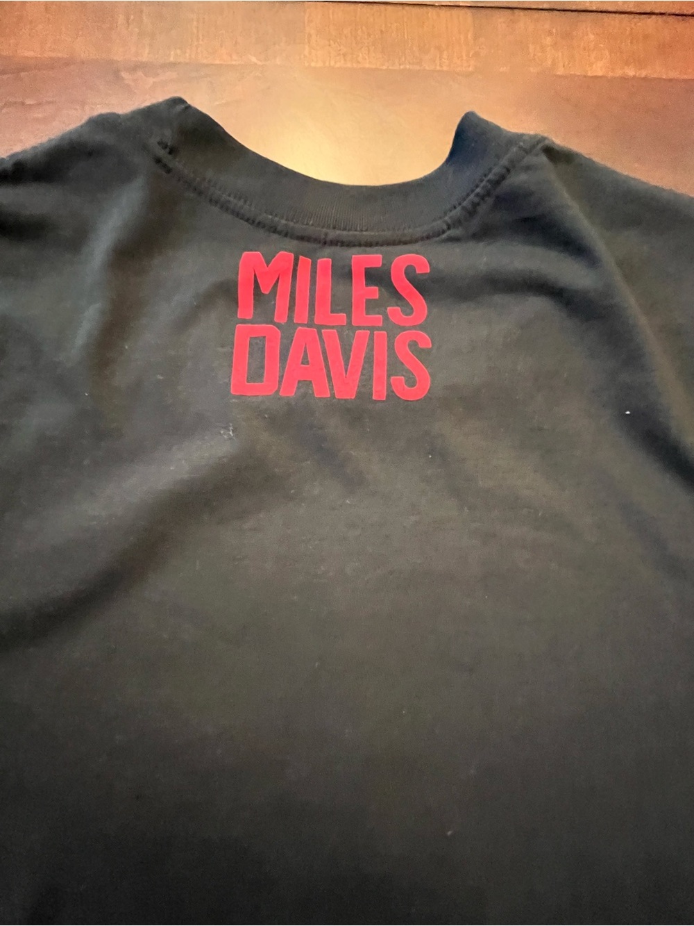 Miles Davis Graphic Tee in Black with Red Accent NWT Size Large